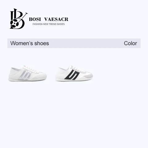 BOSI Soft korean fashion PU Fabric Versatile Sports Casual Shoes for Women & Students 3