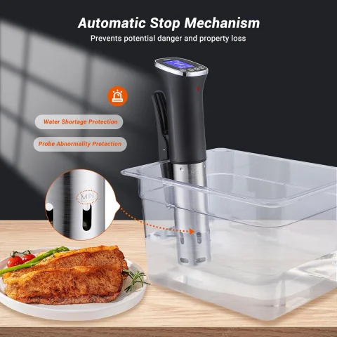 INKBIRD WIFI Sous Vide Cooker ISV-300W, 1000 Watts Sous-Vide Machine with 14 Preset Recipes, 3D Fast-Heating Thermal Immersion Circulator with Timer 7