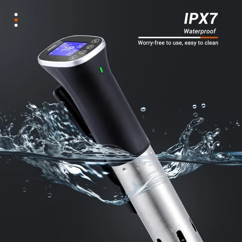 INKBIRD WIFI Sous Vide Cooker ISV-300W, 1000 Watts Sous-Vide Machine with 14 Preset Recipes, 3D Fast-Heating Thermal Immersion Circulator with Timer
