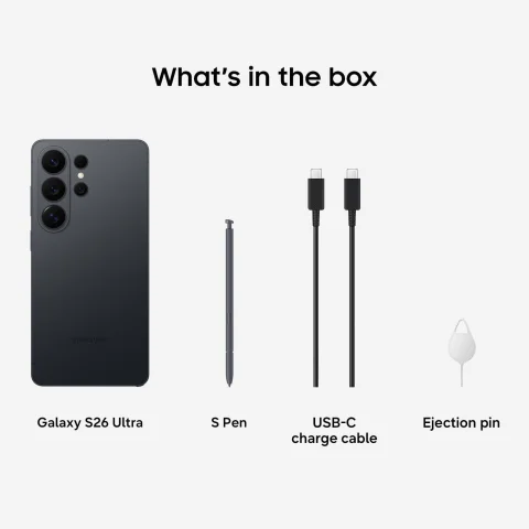 Samsung Galaxy S26 Ultra, Unlocked Android Smartphone + $200 Gift Card, 512GB, Privacy Display, Galaxy AI, AI Camera, Super Fast Charging 3.0, Durable Battery, 2026, US 1 Year Warranty, Black